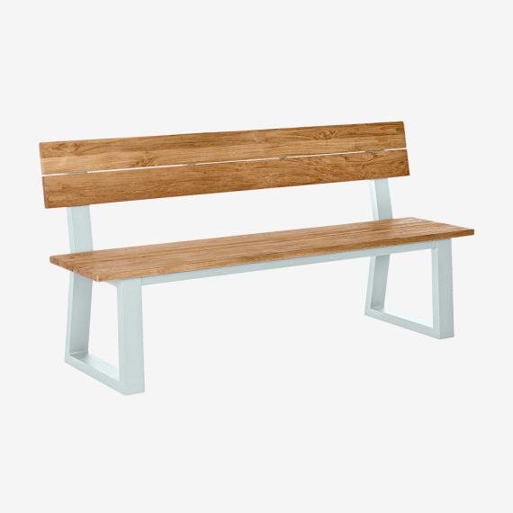 DINING BACKREST BENCH ALUMINUM 170