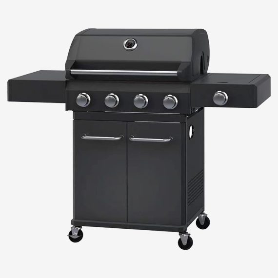 FREE STANDING UNIQUE 4 BURNER POWDERCOATED