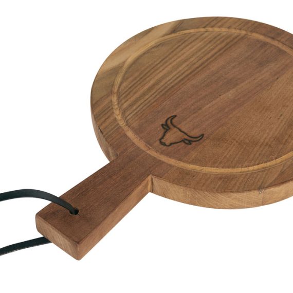 Cutting Board Round Bull Small