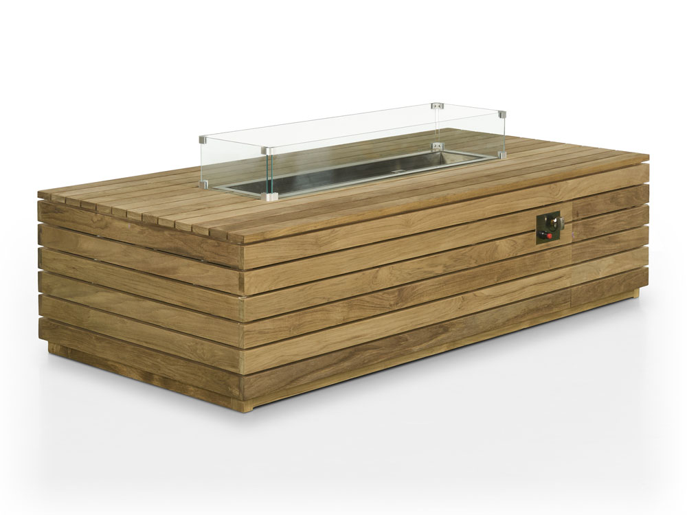 TABLE WOOD WITH FIRE GASS - Image 7